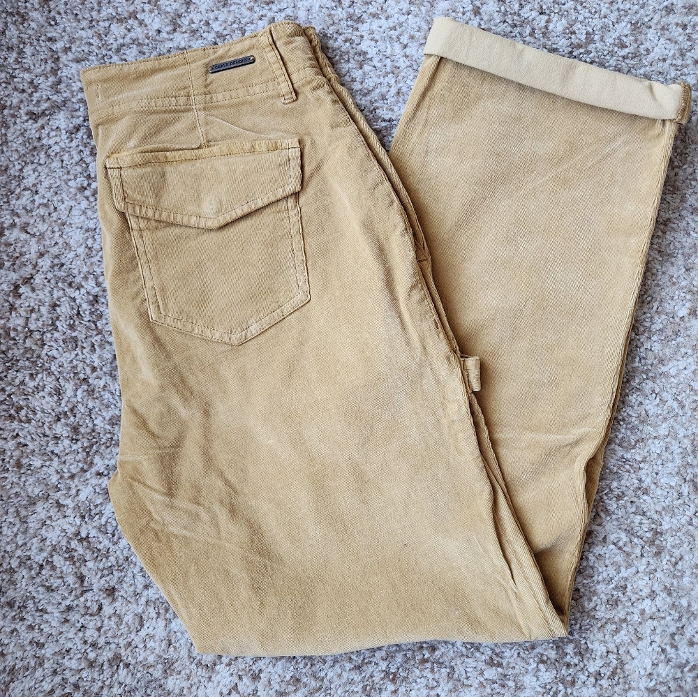 Carve Designs Womens Corduroy Pants in Tan/yellow Color